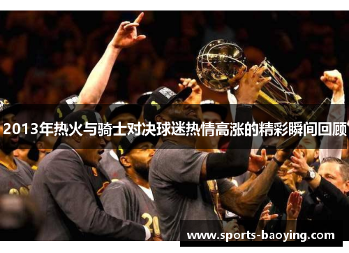 2013年热火与骑士对决球迷热情高涨的精彩瞬间回顾